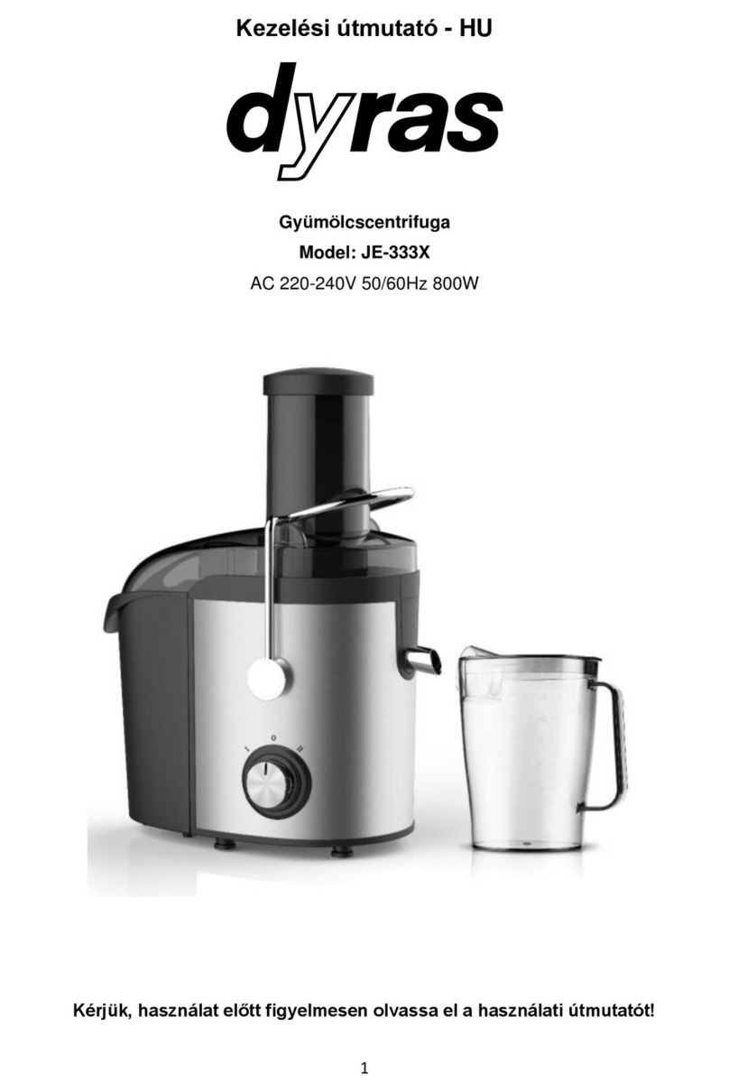 dyras JE-333X instruction manual