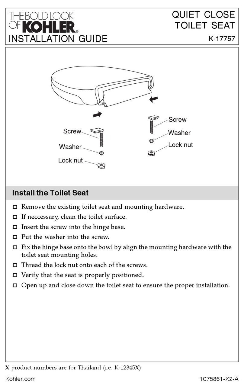 Kohler K-17757 User manual