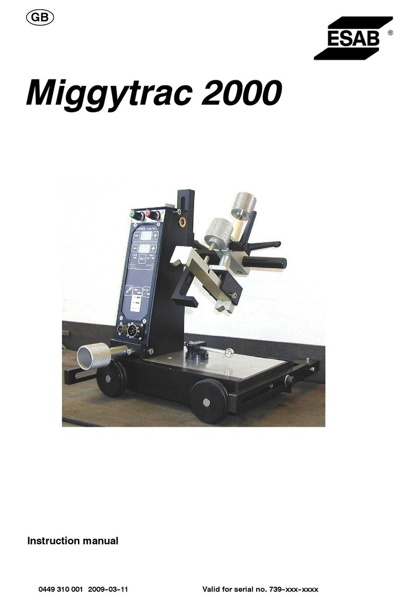 ESAB Miggytrac 2000 instruction manual