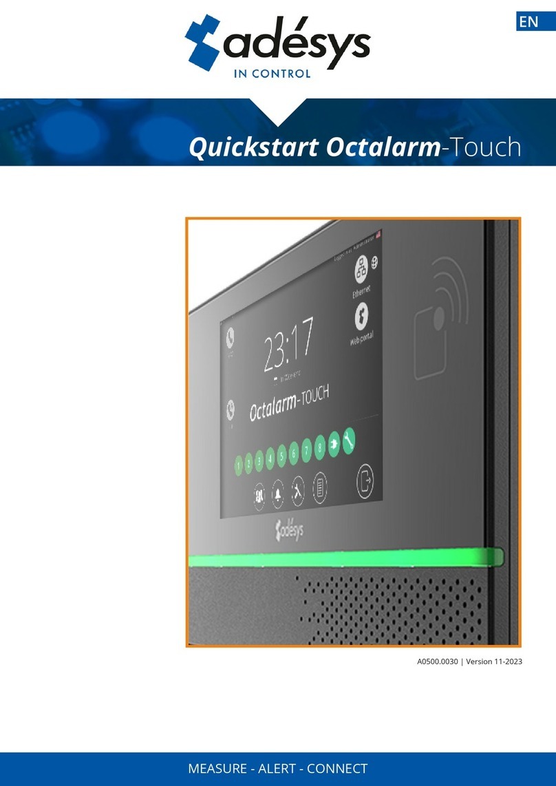 Adesys Octalarm-Touch quick start