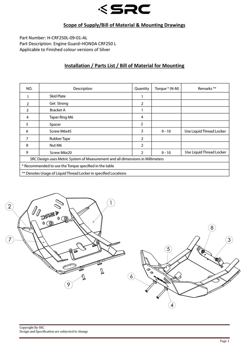 SRC H-CRF250L-09-01-AL User manual SRC H-CRF250L-09-01-AL User manual