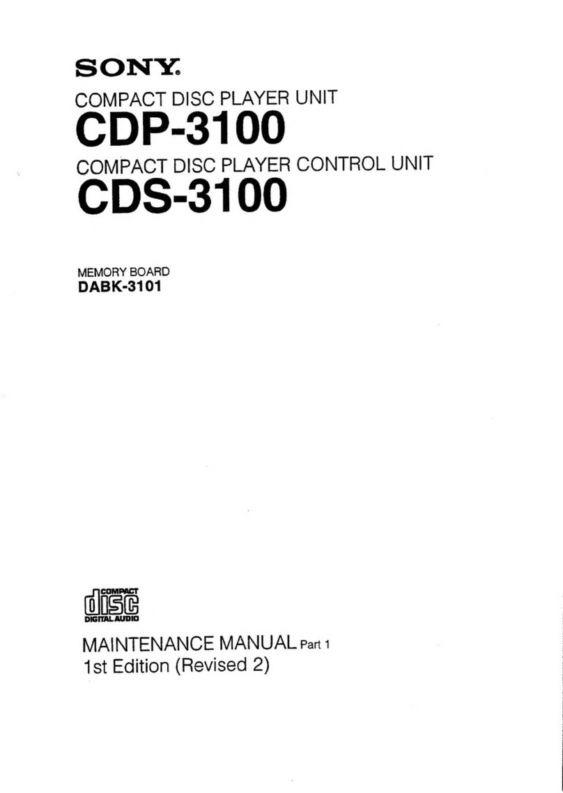 Sony CDP-3100 User manual