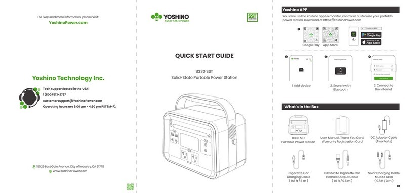YOSHINO B330 SST quick start guide YOSHINO B330 SST quick start guide