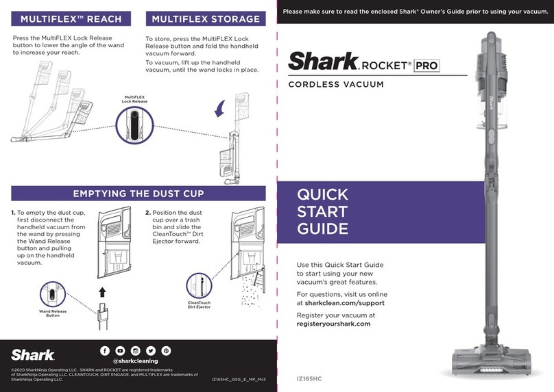 Shark ROCKET PRO IZ165HC User manual