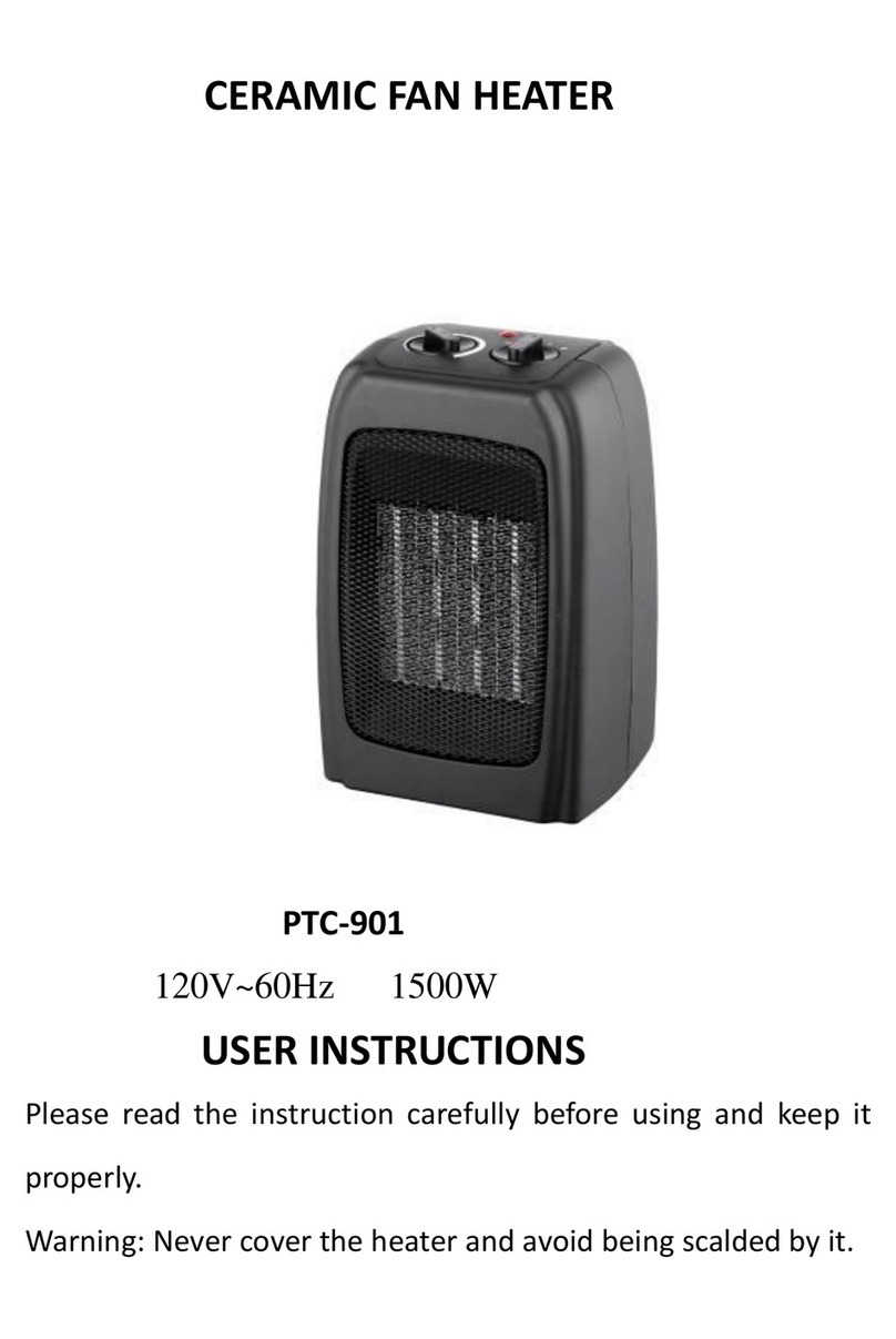 Soleil Heaters PTC-901 User instructions