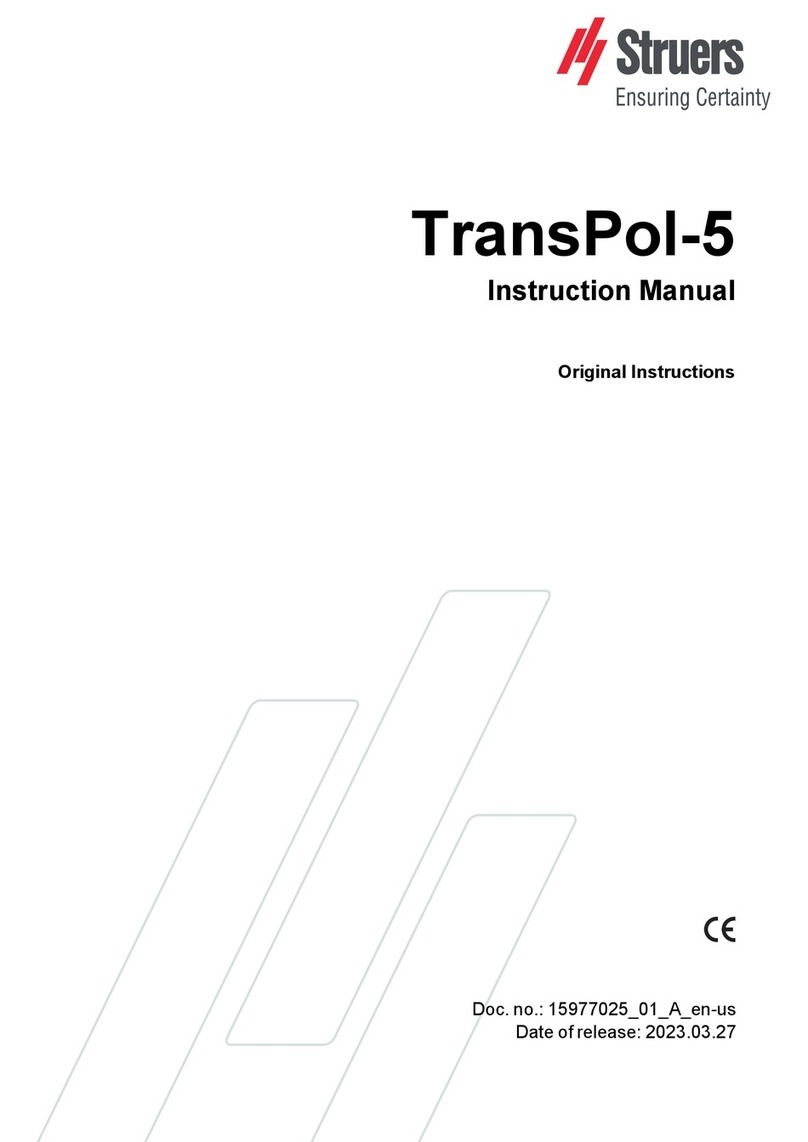 Struers TransPol-5 instruction manual