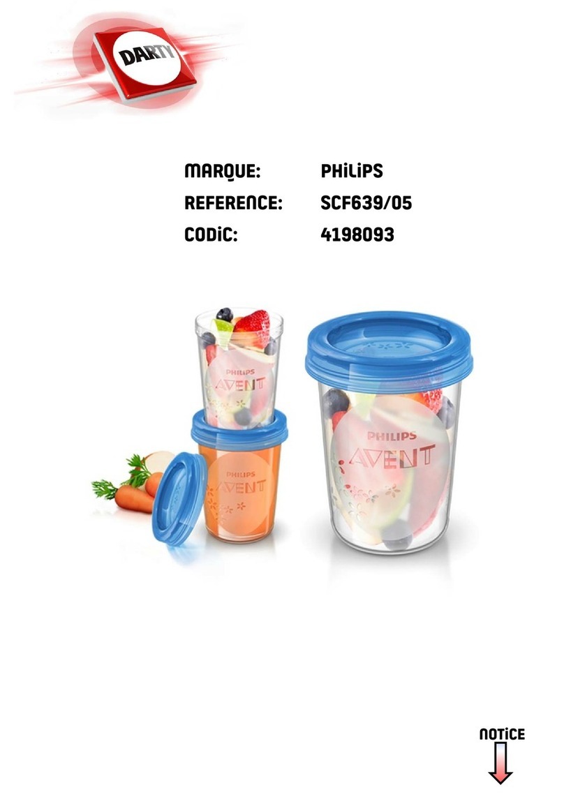 Philips AVENT SCF721 quick start guide