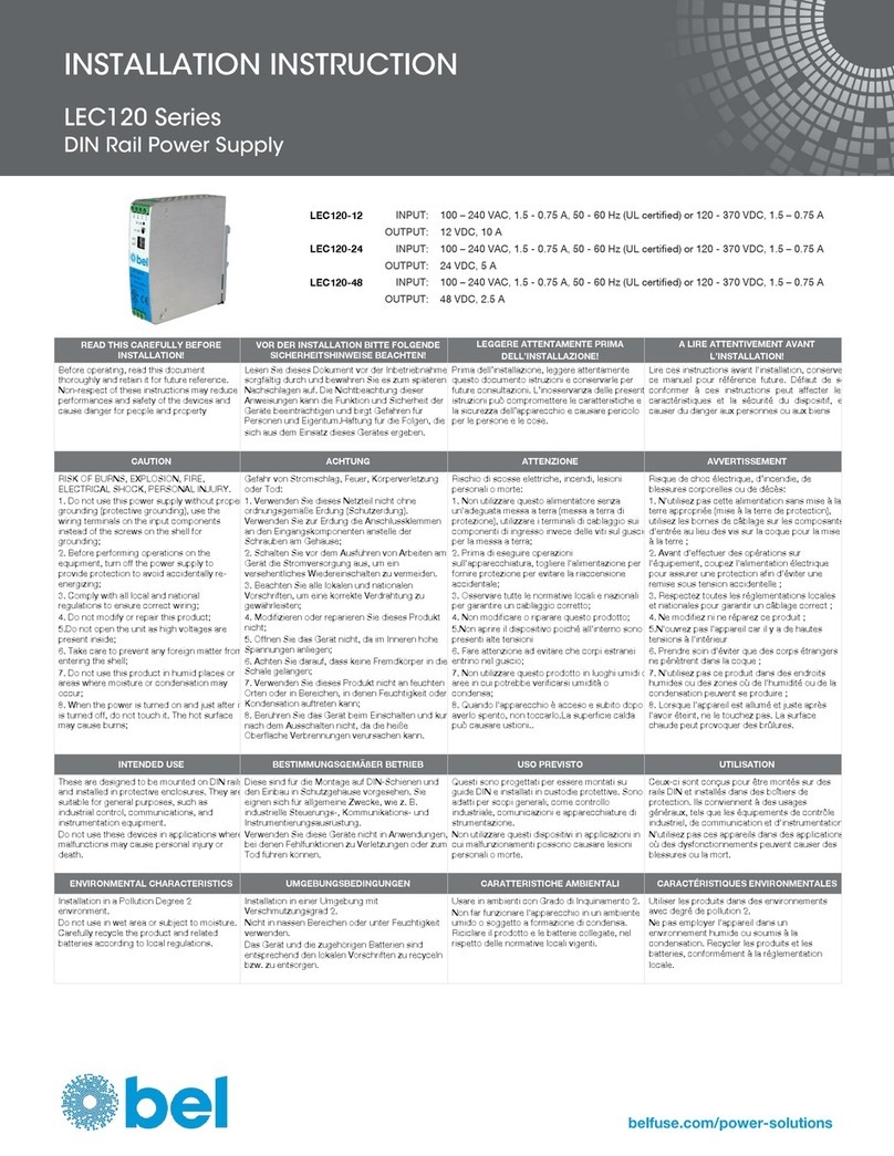 BEL LEC120 Series User manual