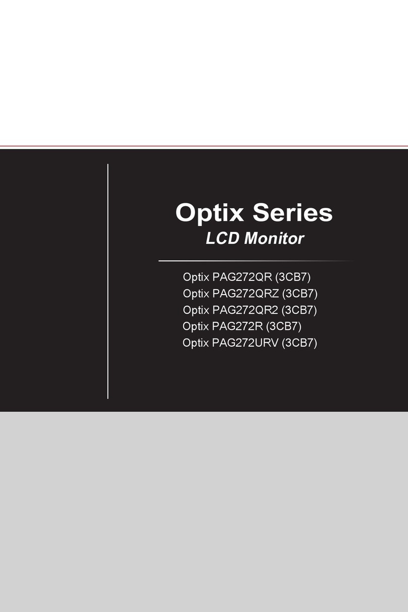 MSI Optix PAG272QRZ User manual MSI Optix PAG272QRZ User manual