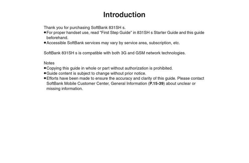 SoftBank 831shs User manual