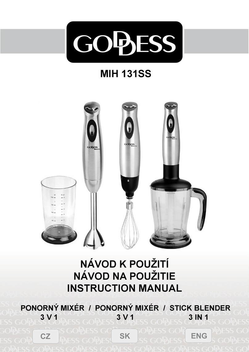 Goddess MIH 131SS instruction manual