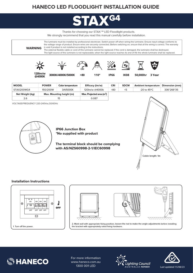 Haneco STAX G4 installation guide
