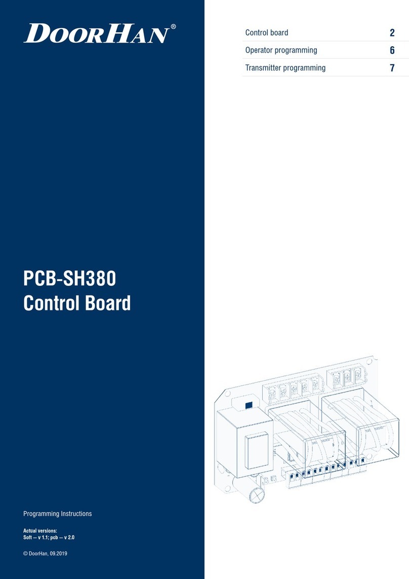 DoorHan PCB-SH380 User manual