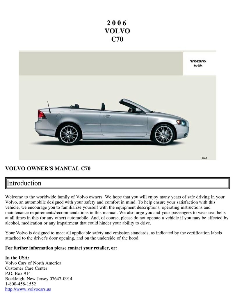 Volvo 2006 C70 owner's manual