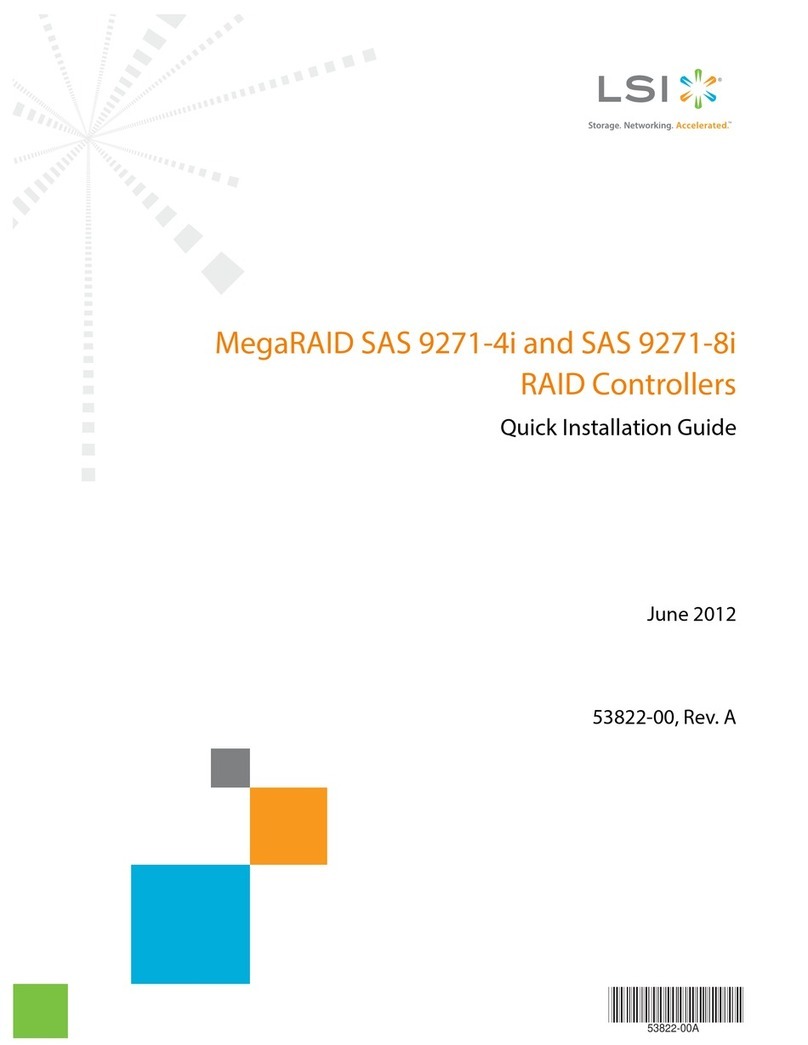 LSI MegaRAID SAS 9271-4i User manual