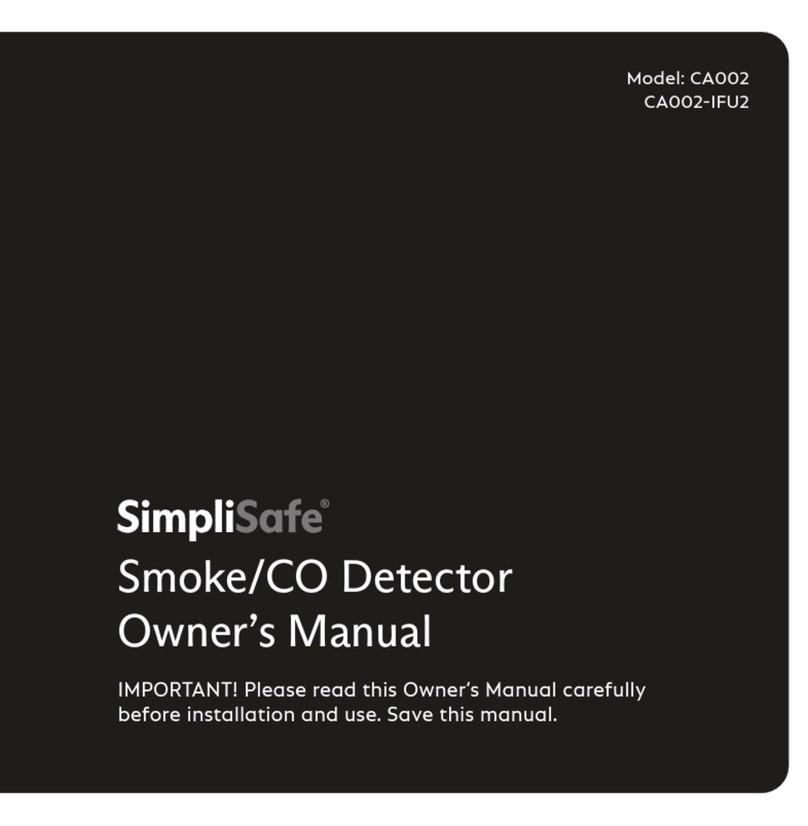 SimpliSafe CA002 owner's manual