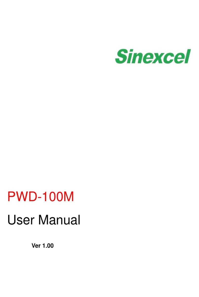 Sinexcel PWD-100M user manual