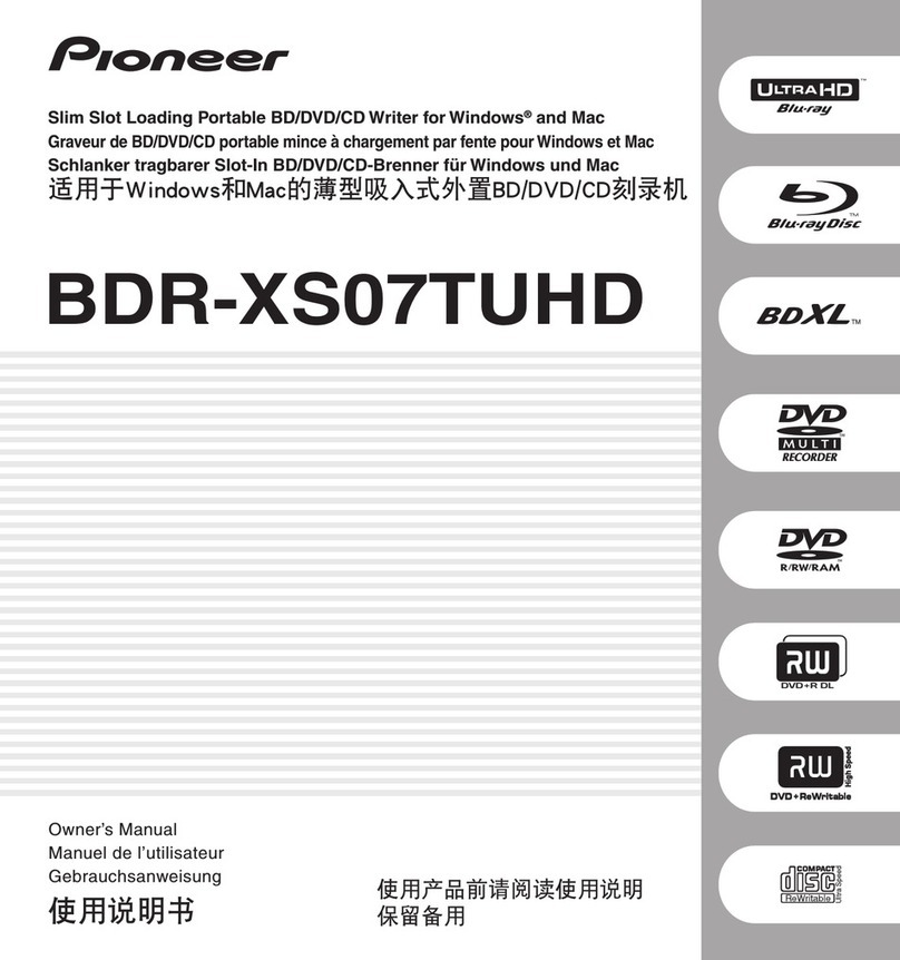 Pioneer BDR-XS07TUHD User manual