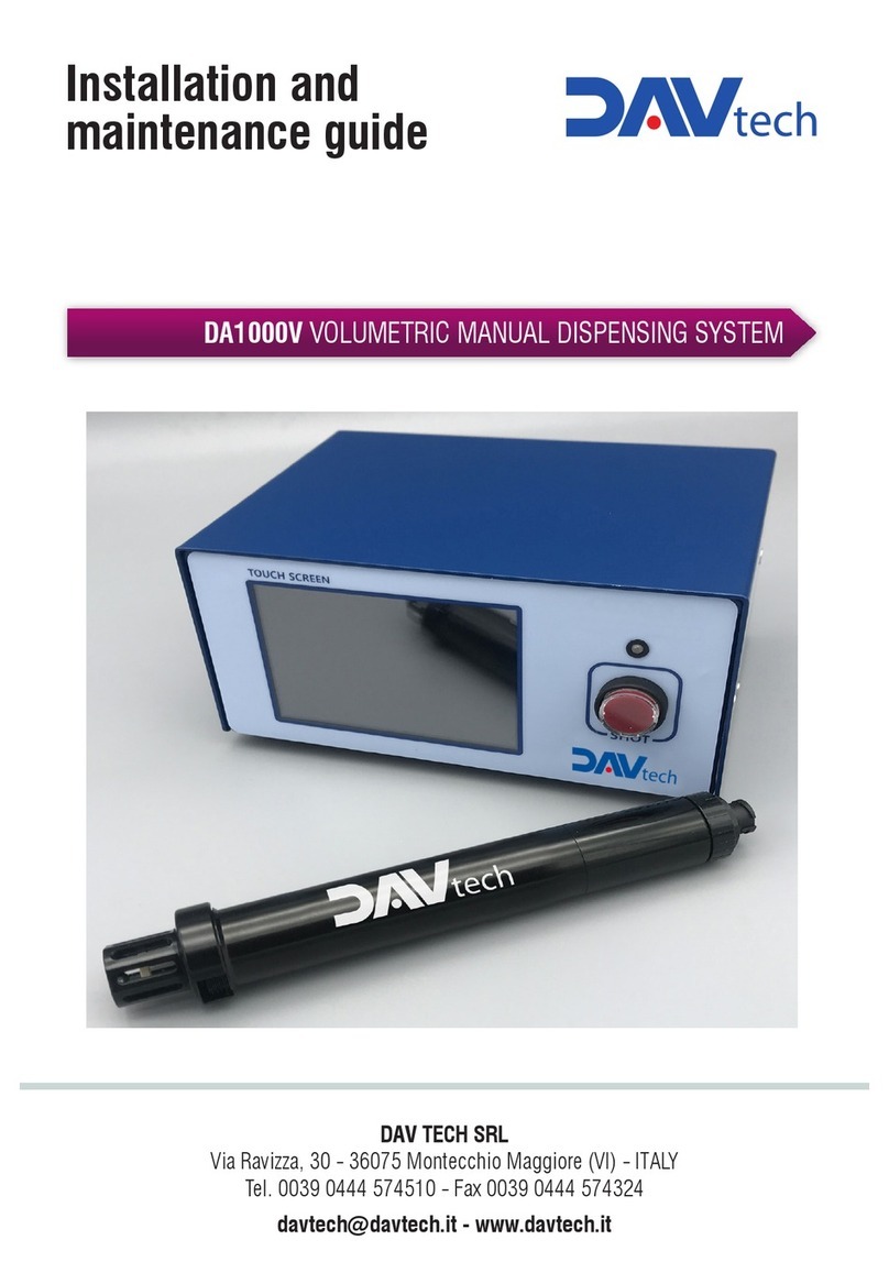 DAV DA1000V Installation and maintenance guide