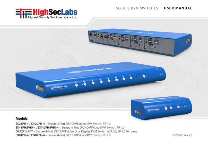 High Sec Labs SK21PH-4 user manual