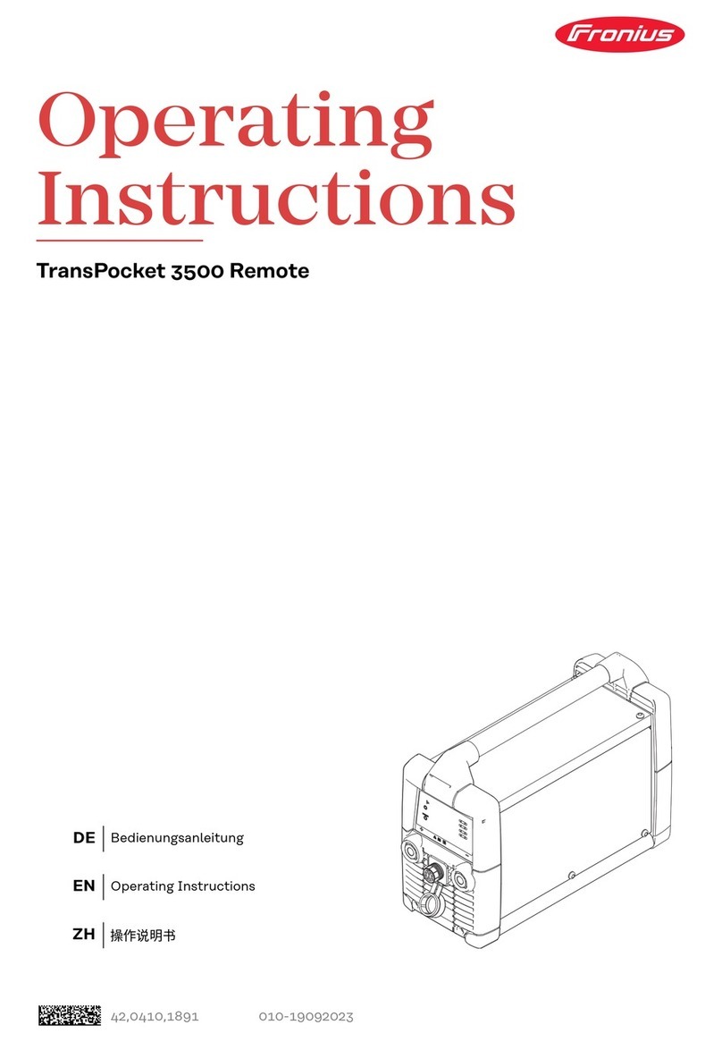 FRO­NIUS TransPocket 3500 User manual