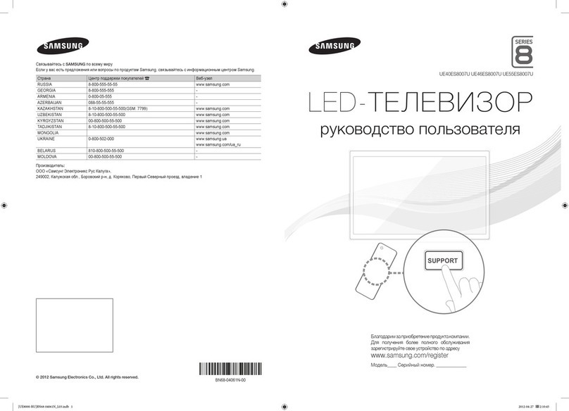 Samsung UE40ES8007U User manual