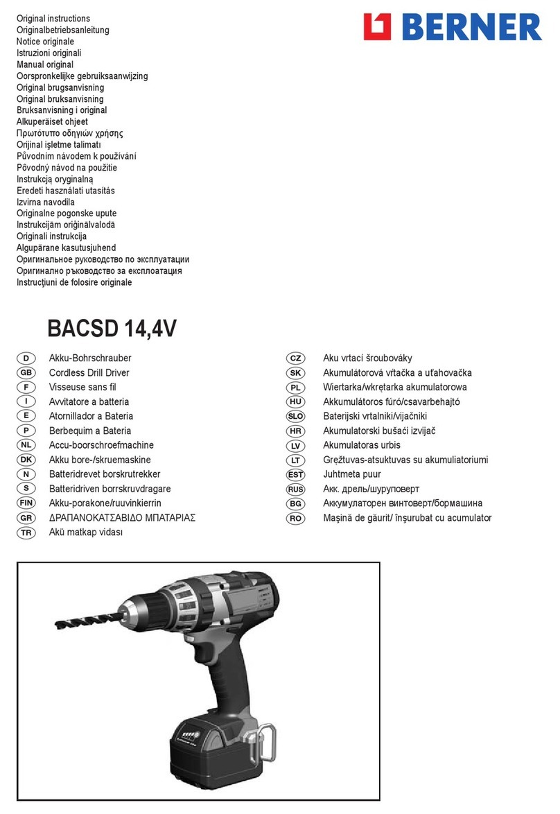 Berner BACSD 14,4V User manual