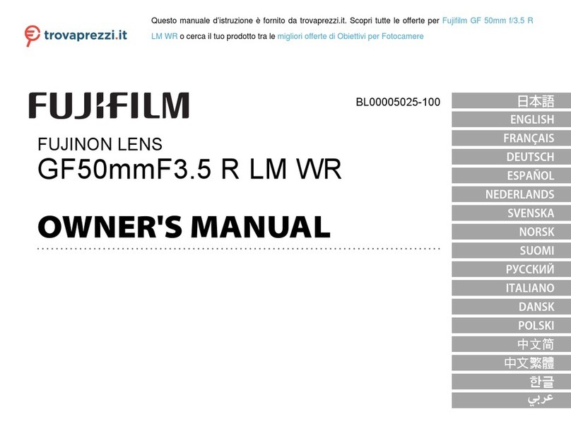FujiFilm GF50mmF3.5 R LM WR owner's manual