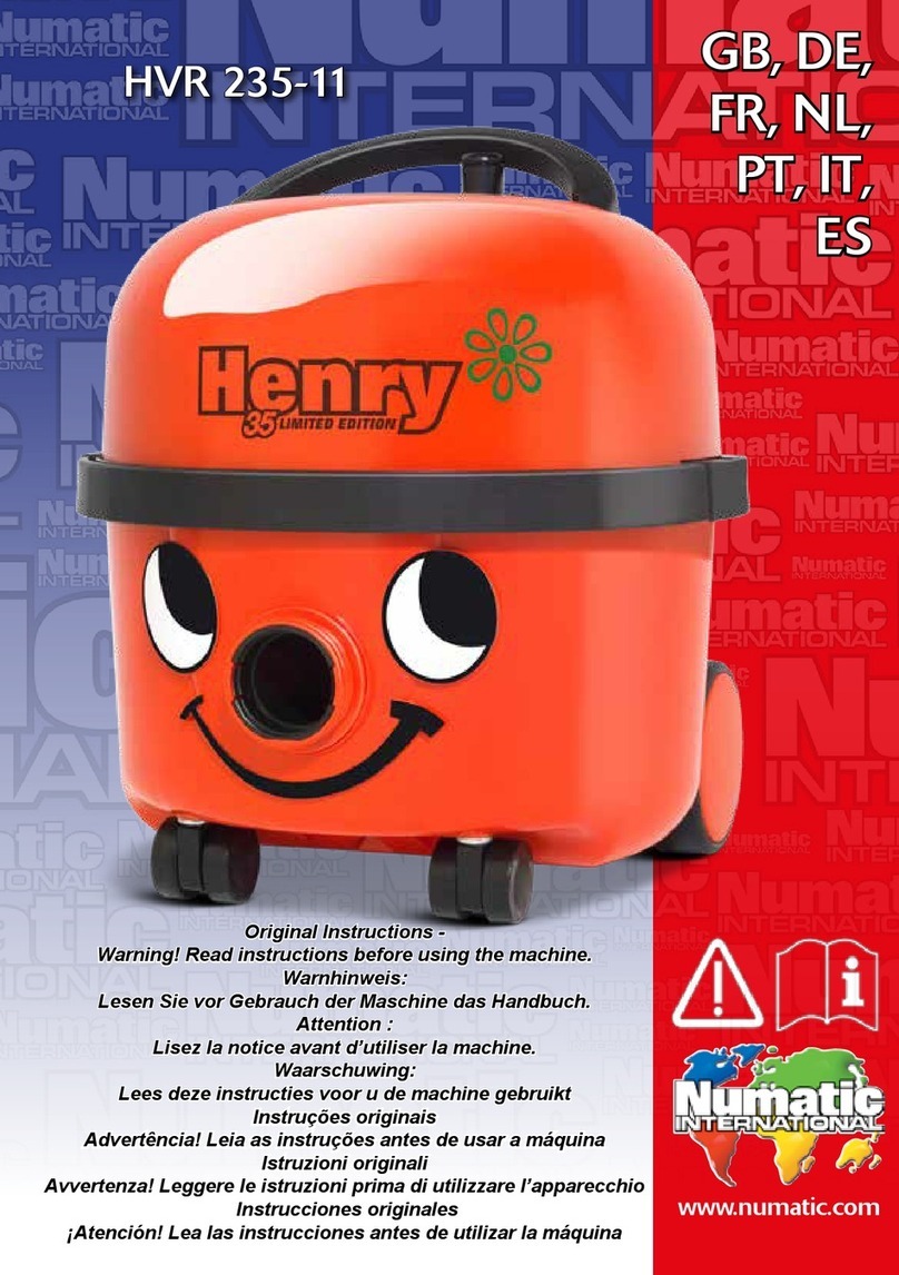 Numatic HVR 235-11 Original instructions