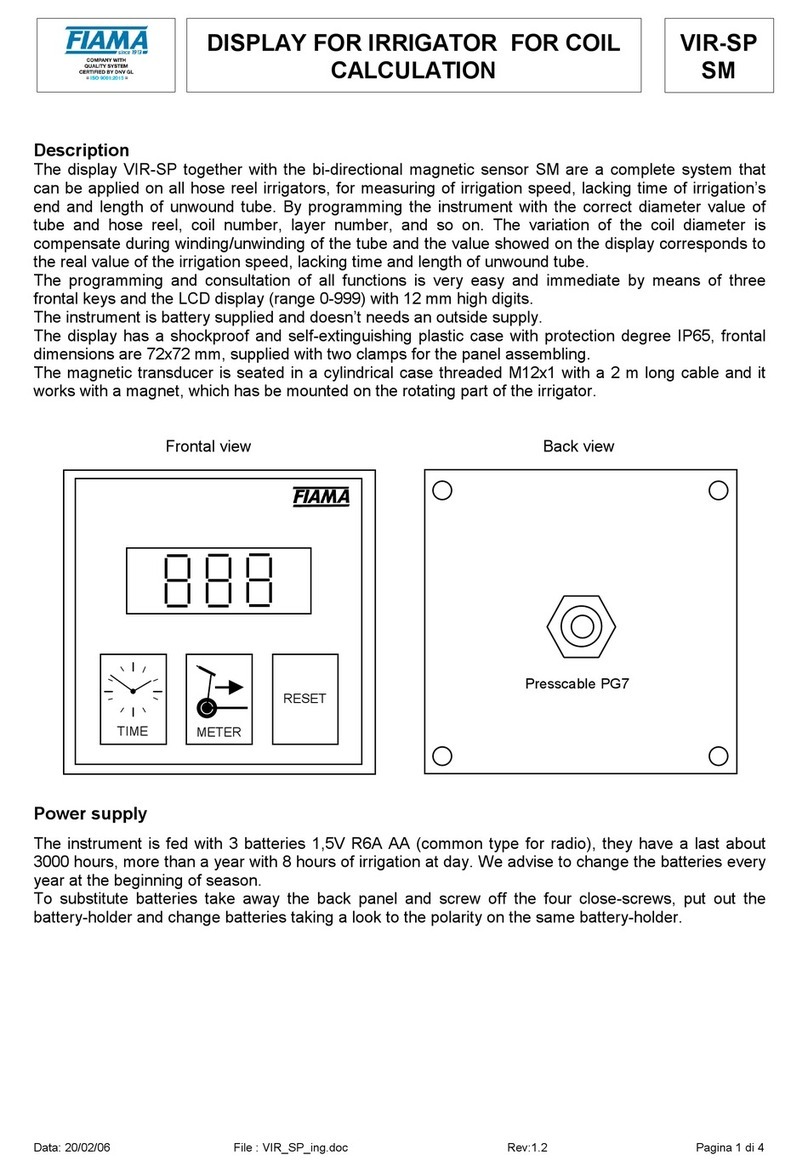 FIAMA VIR-SP User manual