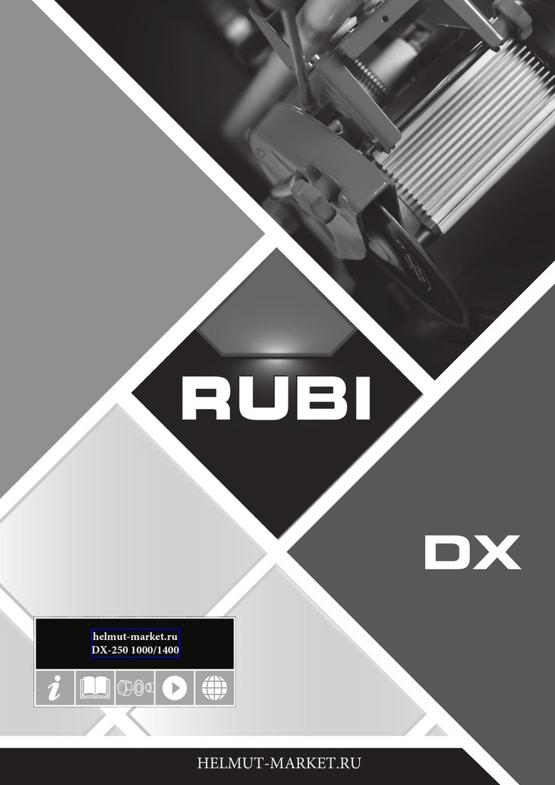 Rubi DX-250 1000 manual