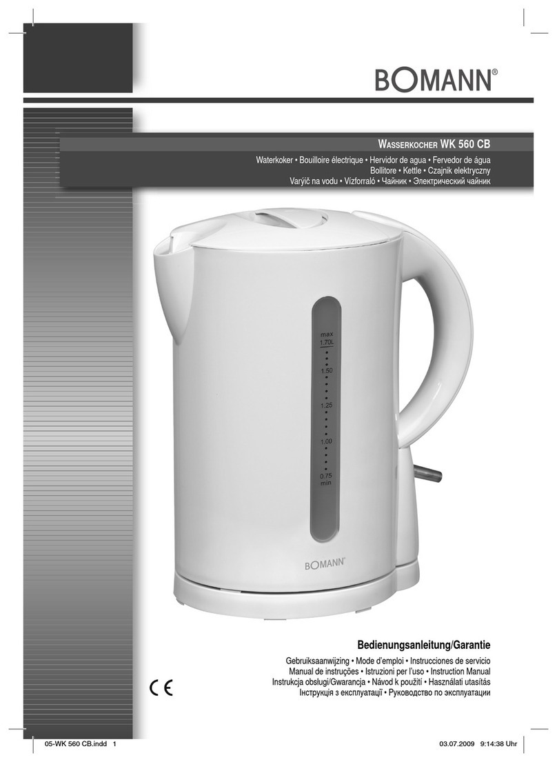 BOMANN WK 560 CB instruction manual