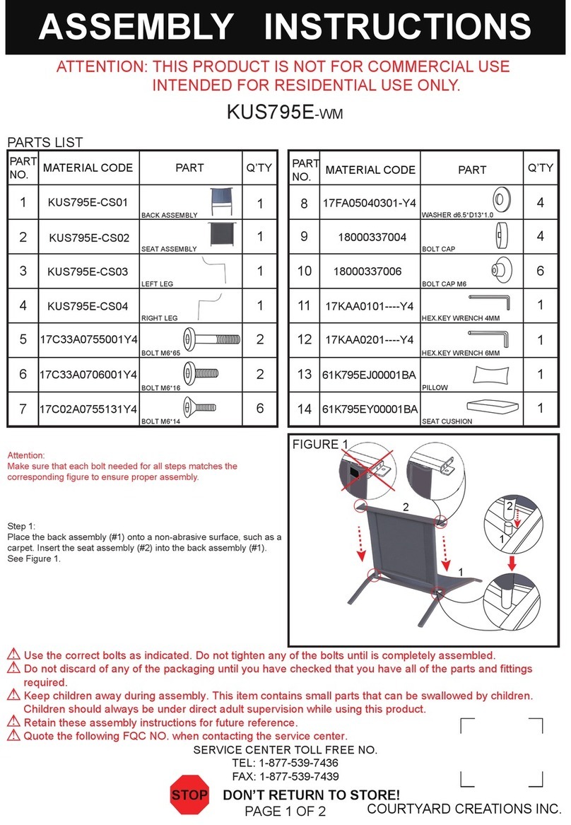 Courtyard Creations KUS795E-WM User manual
