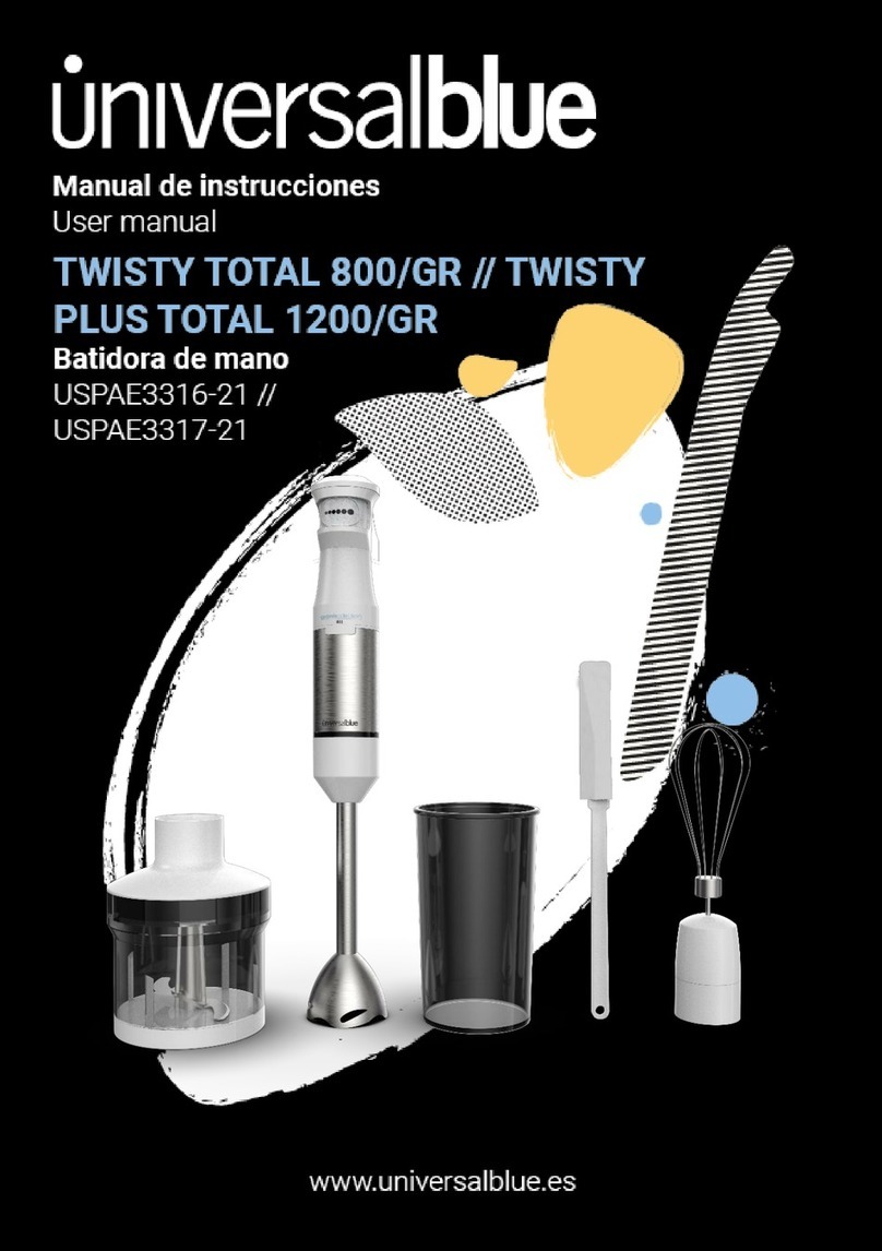 Universal Blue TWISTY TOTAL 800/GR User manual