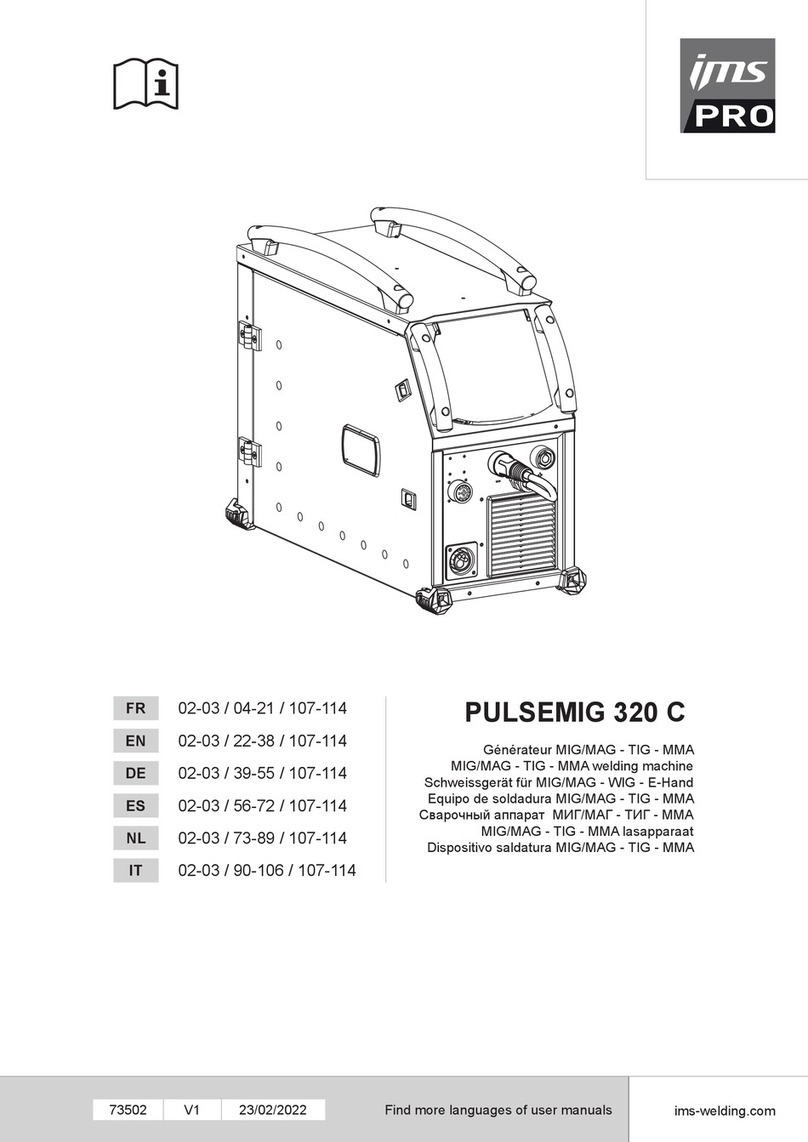 ims PRO PULSEMIG 320 C manual