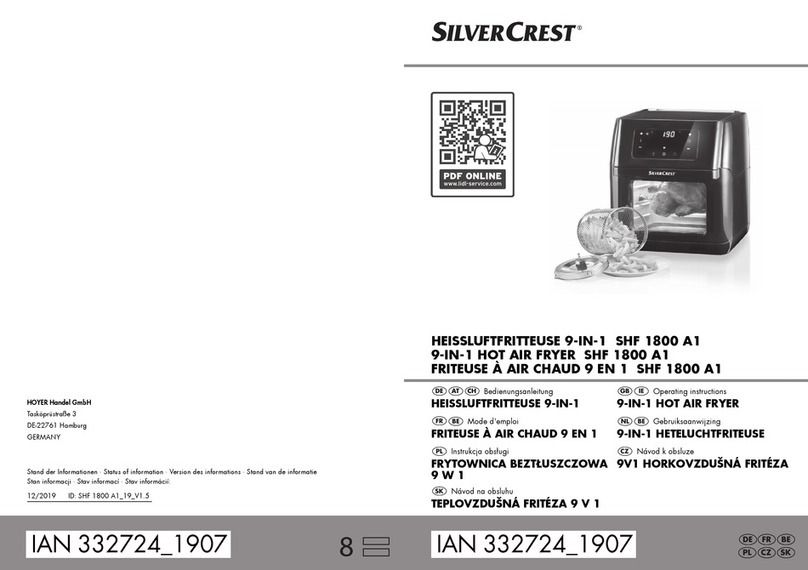 Silvercrest SHF 1800 A1 User manual Silvercrest SHF 1800 A1 User manual