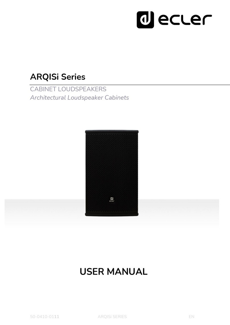 Ecler ARQISi SB6TiWH User manual