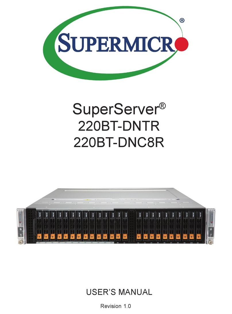 Supermicro SuperServer 220BT-DNTR User manual