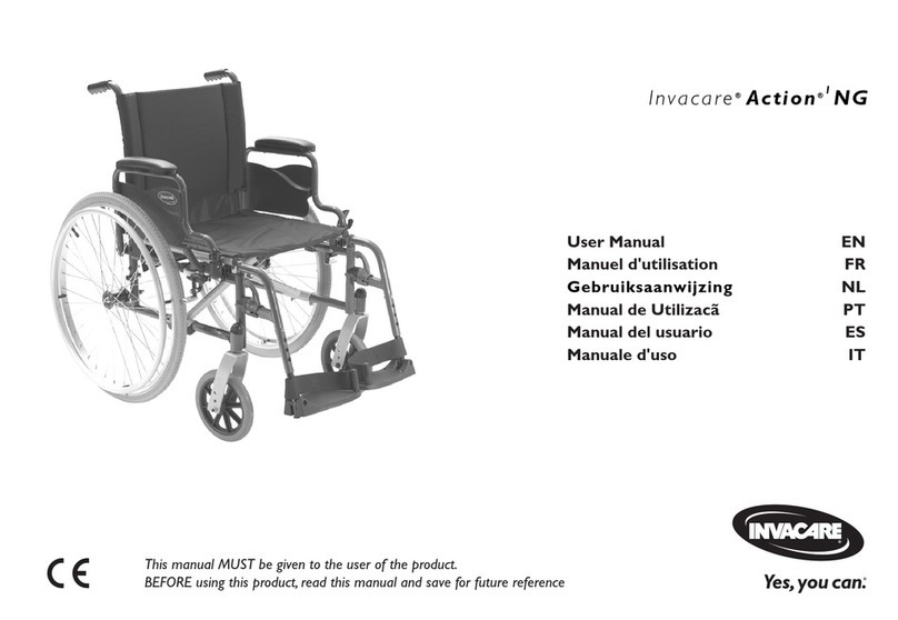 Invacare Action1 NG User manual Invacare Action1 NG User manual