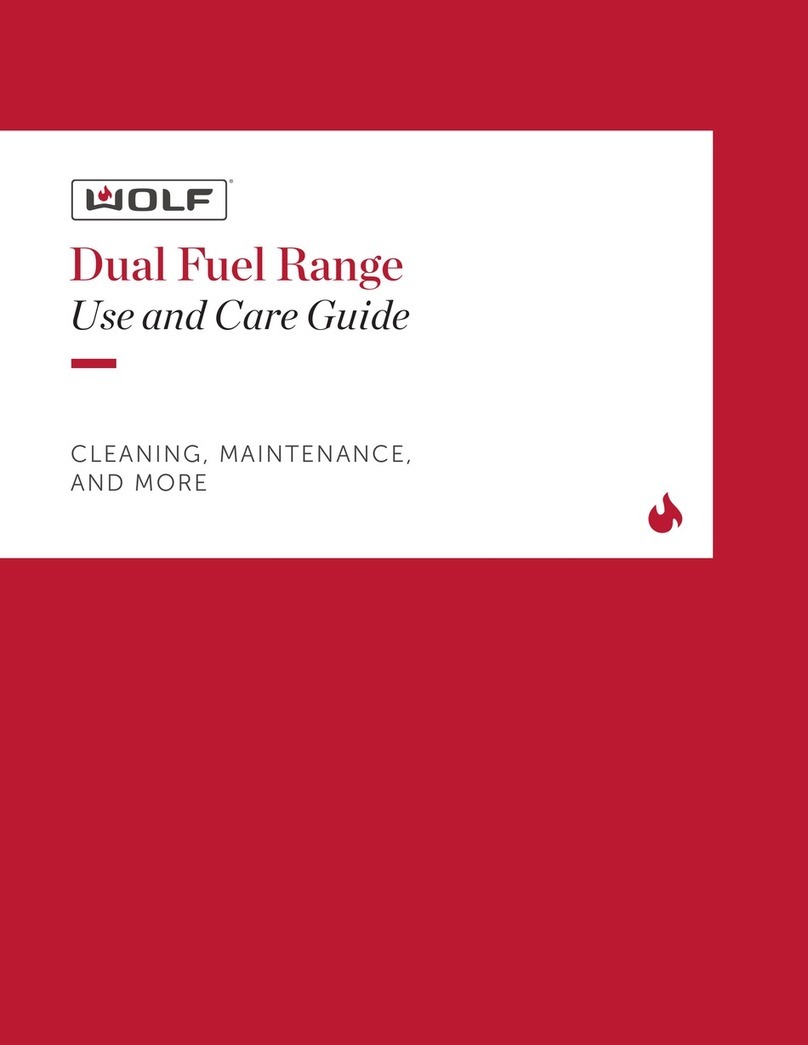 Wolf DF48650G/S/P User manual