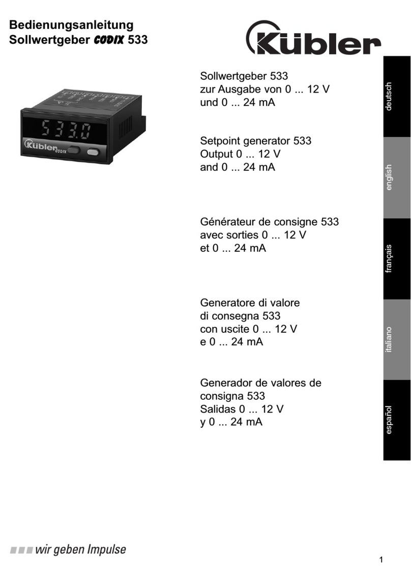 Kübler CODIX 533 manual
