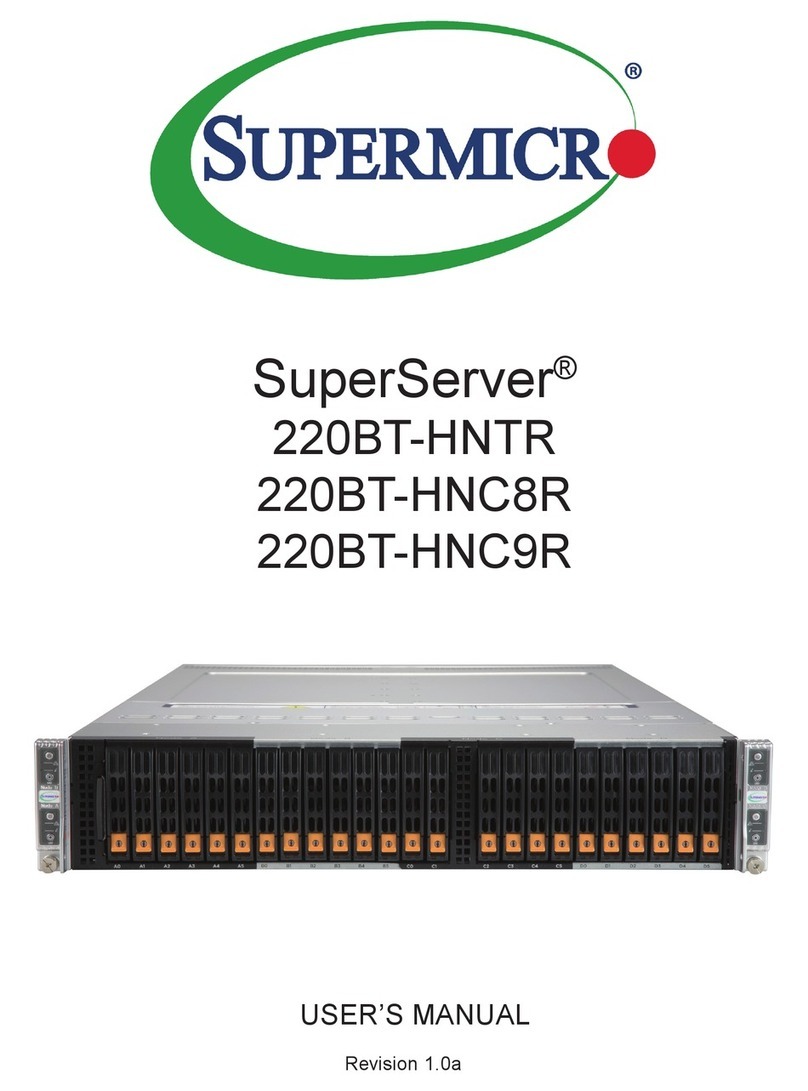 Supermicro SuperServer 220BT-HNTR User manual