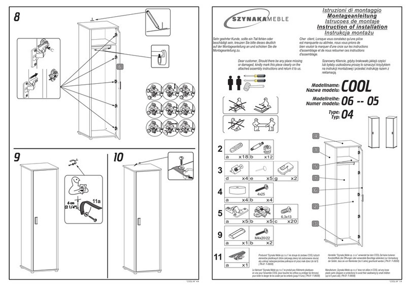 Szynaka Meble COOL 04 06 User manual Szynaka Meble COOL 04 06 User manual
