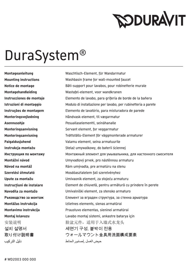 DURAVIT DuraSystem WD2003 000 000 User manual DURAVIT DuraSystem WD2003 000 000 User manual