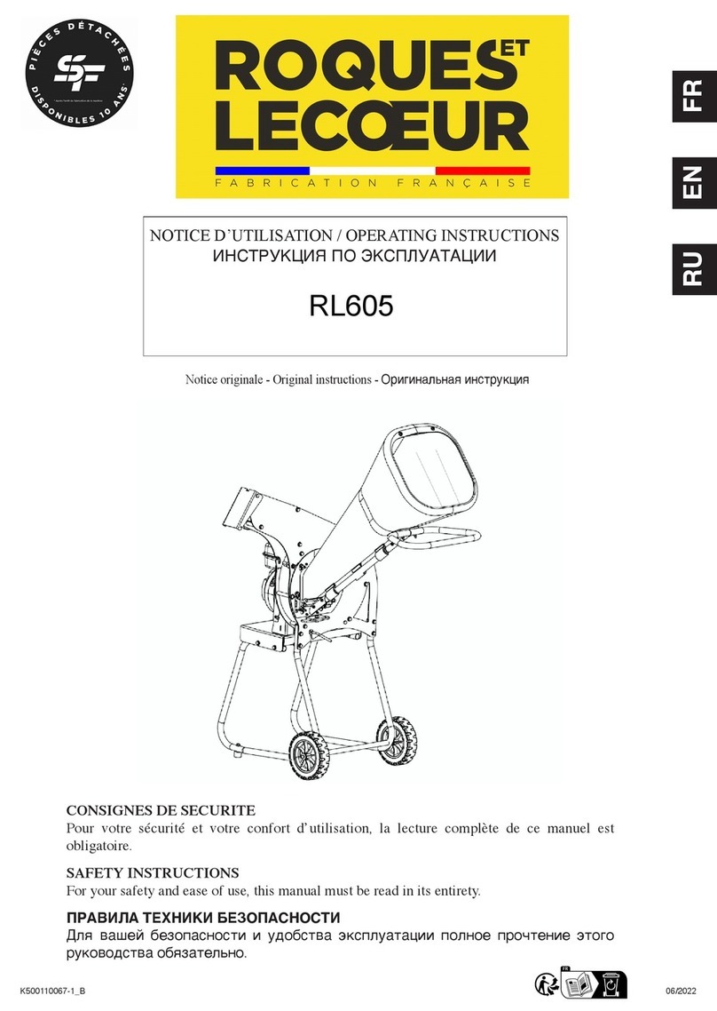ROQUES LECOEUR RL605 operating instructions