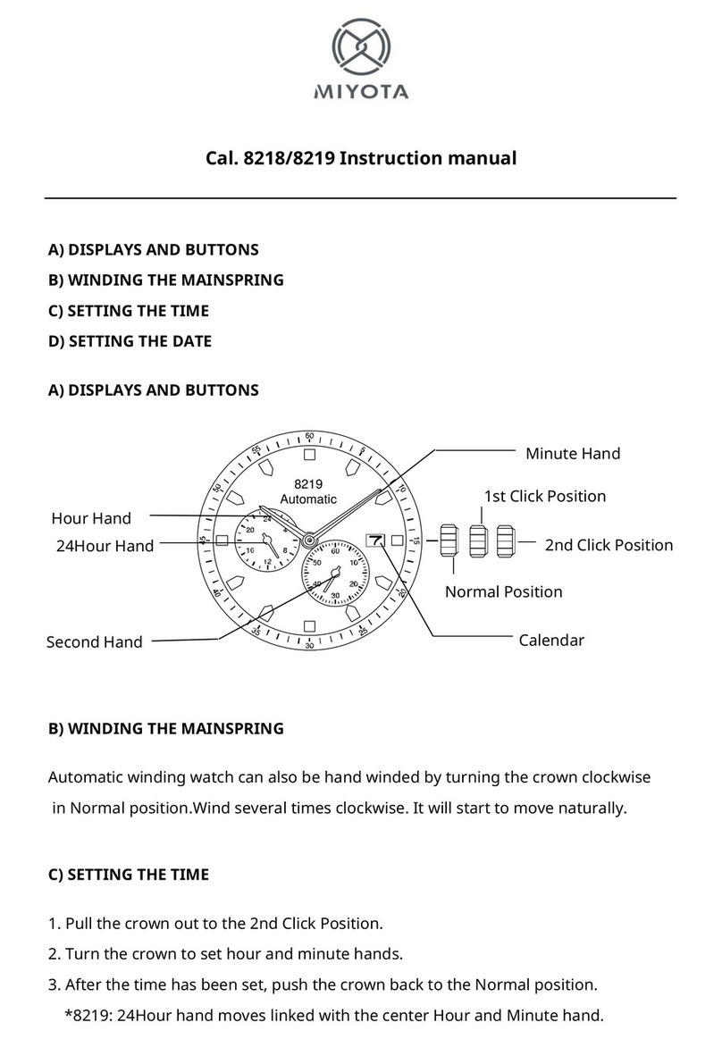Citizen 8219 User manual