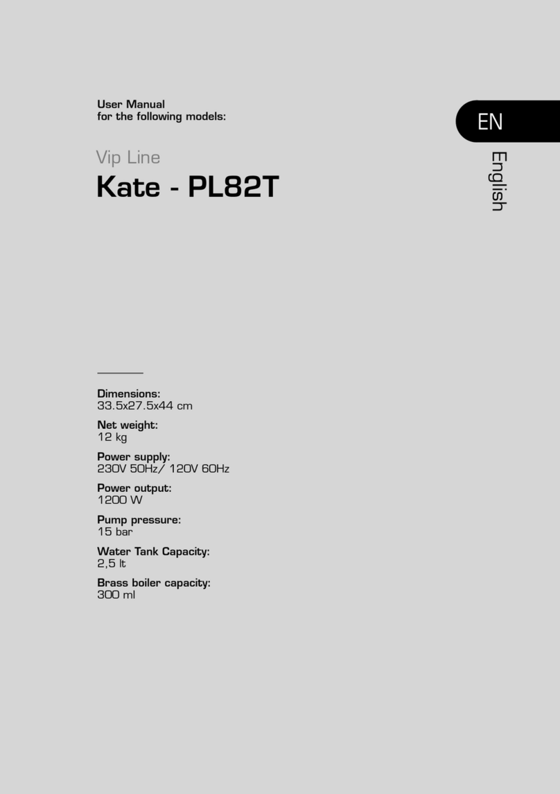 Lelit Vip Line Kate User manual