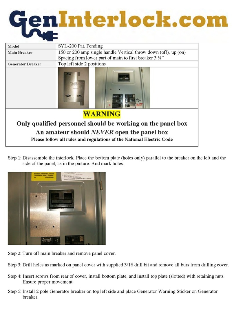 GenInterlock SYL-200 User manual