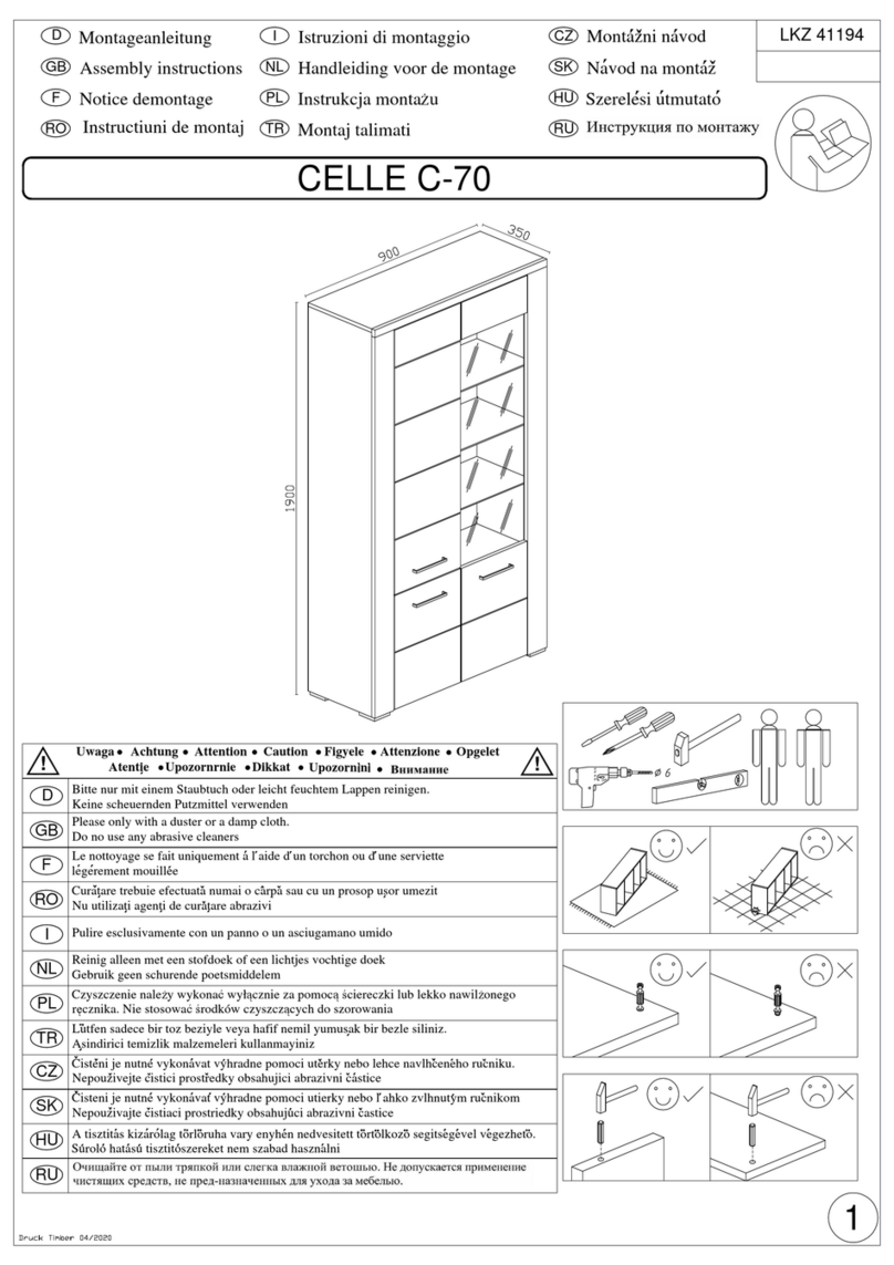Woltra CELLE C-70 Assembly instructions Woltra CELLE C-70 Assembly instructions