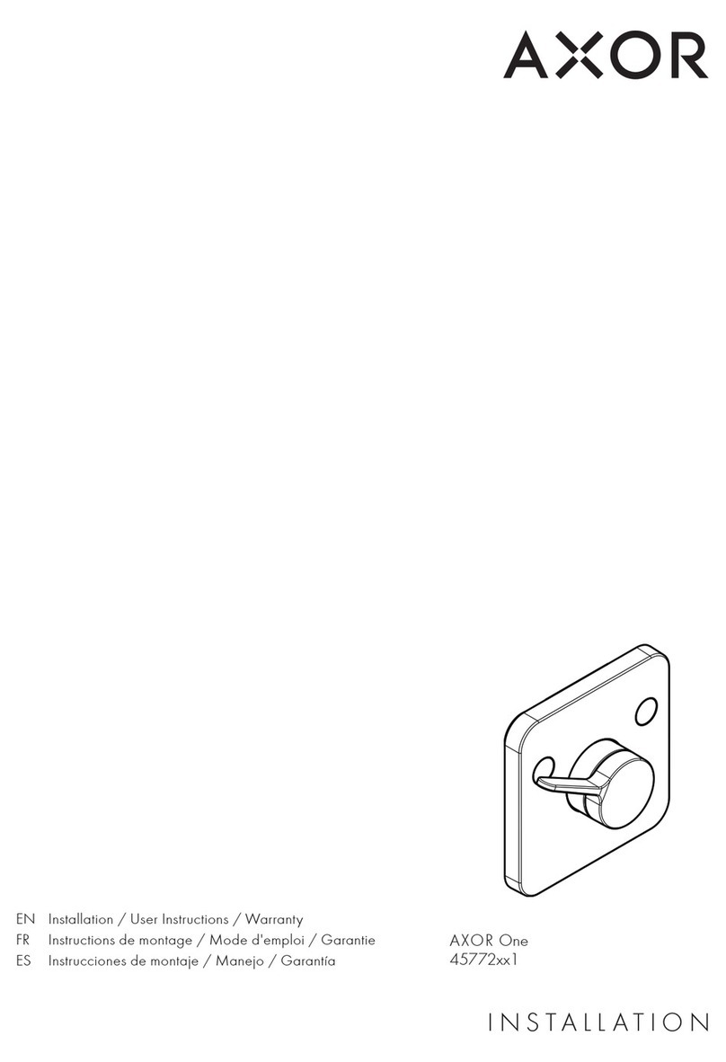 Axor One 45772671 User manual Axor One 45772671 User manual